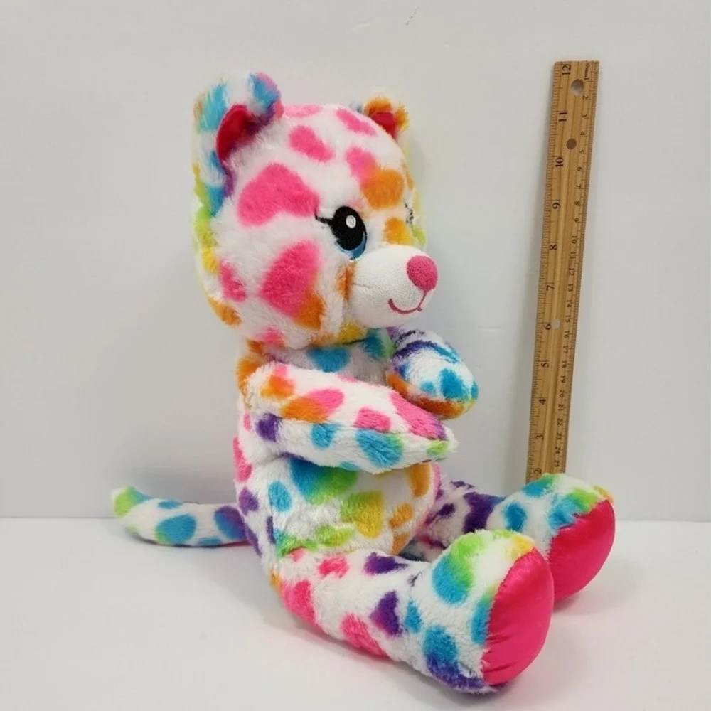 Build A‎ Bear Hugs Rainbow Friends Cat Hearts BAB Pink Paws (Build-A-Bear)